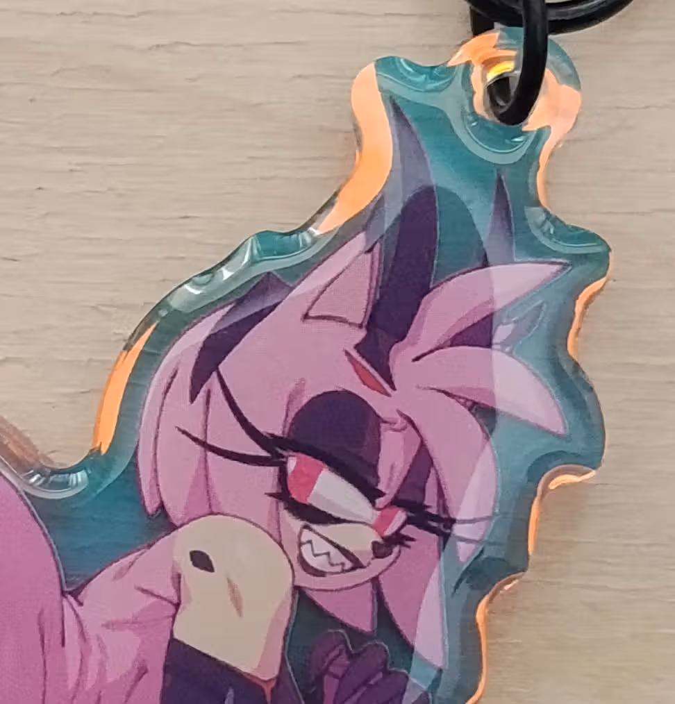 Amy Rose Furry Keychain | Sonic the Hedgehog Acrylic Keychain NSFW Amy Rose keychain,furry keychain,Sonic the Hedgehog keychain,nsfw keychain