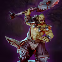 Apocalypse Orc Targ Miniature | DnD Fan Art by Gaz Minis SFW 3d printed,miniature,dnd miniature,Apocalypse Orc Targ,3d printed miniature