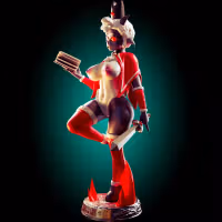 Christmas Lamb Thick Statue | Cults of the Lambs Fan Art by Officer Rhu SFW,NSFW,Futa 3d printed statue,3d printed,nsfw statue,Christmas Lamb Statue,Cults of the Lambs Statue,futa statue,futa figurines,futanari figurines,futanari statue,furry statue